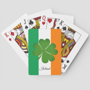 Shamrock, Irish Flag, Ireland Playing Cards Games Spielkarten
