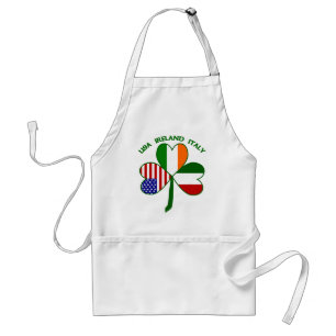 Shamrock Italien USA Irisch Schürze
