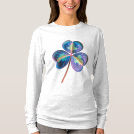 Shamrock Langarm Oberteil T-Shirt