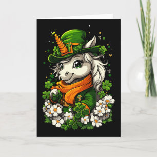 Shamrock Mädchen Jungen Kinder Leprechaun St Patri Karte