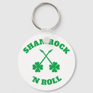 Shamrock 'n Roll Grunge Schlüsselanhänger