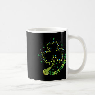 Shamrock-Sonographer St. Patricks Day Ultraschall Kaffeetasse