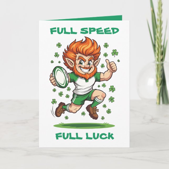 Shamrock Sprint Match Day Magic St Patricks Weeken Karte (Vorderseite)