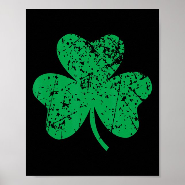 Shamrock St. Patricks Day Irland Stolz Irisches Gr Poster (Vorne)