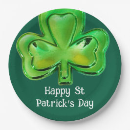 Shamrock St Patrick's Day Paper Plates Pappteller