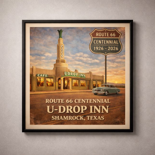 Shamrock Texas Route 66 Inn Poster (Von Creator hochgeladen)