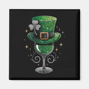 Shamrock-Weingläser Trinken St. Patricks Day Irisc Magnet