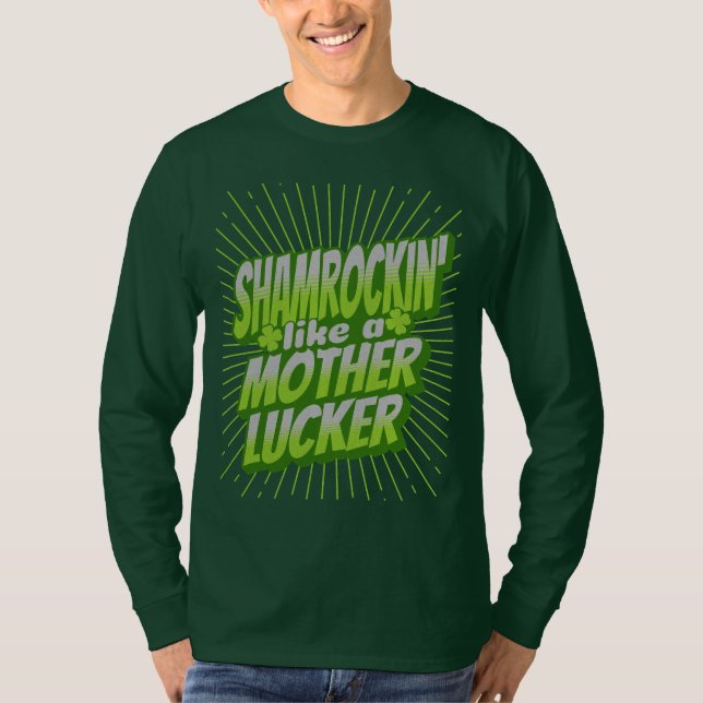 Shamrockin Funny St. Patrick's Day T-Shirt (Vorderseite)