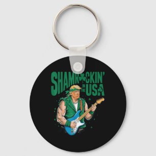 Shamrockin in den USA, Funny Trump St Patricks Schlüsselanhänger