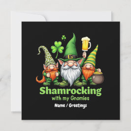 Shamrocking mit My Gnomies Funny St. Patrick's Einladung
