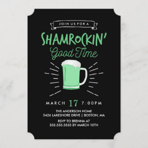 Shamrockin's Good Time St. Patrick's Day Einladung