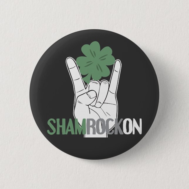 ShamRockOn Button (Vorderseite)