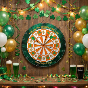 Shamrocks & Celtic Knots Irish Pub  Dartscheibe