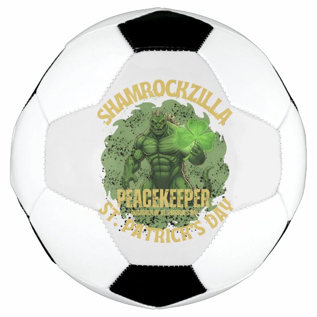 Shamrockzilla Peacekeeper: St. Patrick’s Day Kaiju Fußball (Vorderseite)