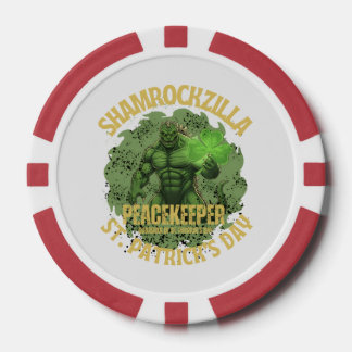 Shamrockzilla Peacekeeper: St. Patrick’s Day Kaiju Pokerchips