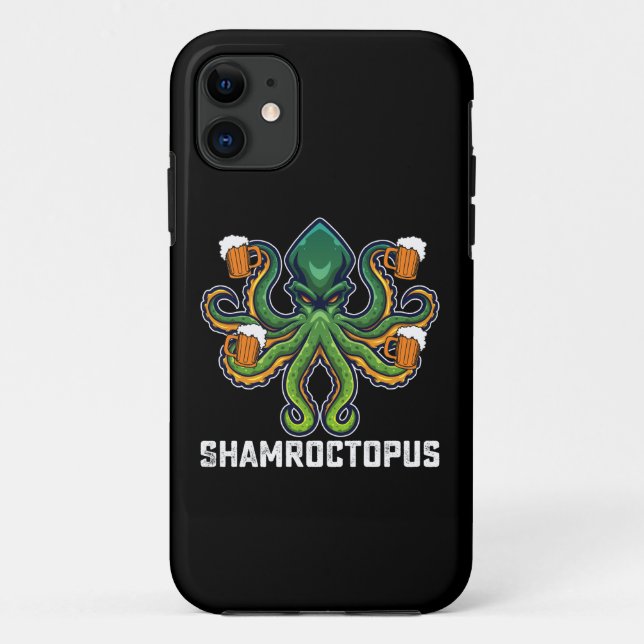Shamroctopus Octopus Lover St Patrick's Day Case-Mate iPhone Hülle (Rückseite)