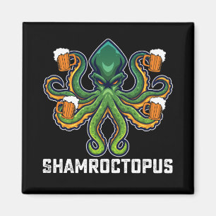 Shamroctopus Oktopus Liebhaber St. Patrick's Tag Magnet