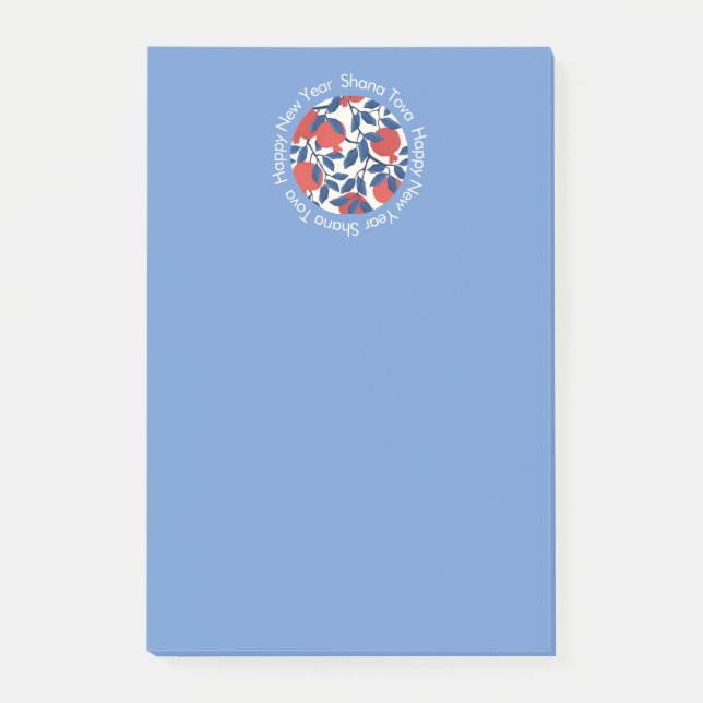 Shana Tov - Jüdische Neujahrsnachrichten Post-it Klebezettel (Vorderseite)