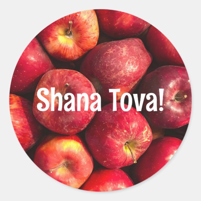 Shana Tova Apple Stickers (Vorderseite)