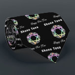 Shana Tova Jewish Star Neck Tie Krawatte<br><div class="desc">Personalisiertes traditionelles und modernes jüdisches Thema Geschenke und Apparel</div>