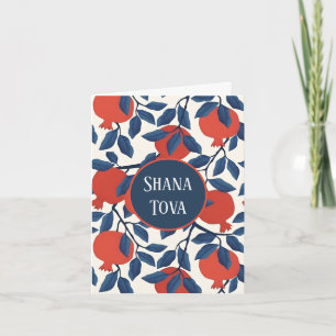 Shana Tova Pomegranate Feiertagskarte