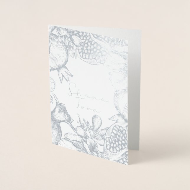 Shana Tova Rosh Hashana Jüdisches Neujahr Folienkarte (Vorderseite)