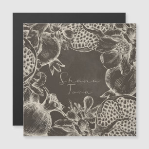 Shana Tova Rosh Hashana Jüdisches Neujahr Magnetkarte