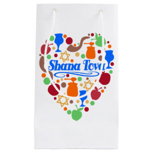 Shana Tova Rosh Hashanah Jüdischer Neujahrsurlaub Kleine Geschenktüte