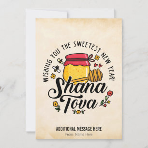 Shana Tova, Rosh Hashanah, jüdisches Neujahr Feiertagskarte