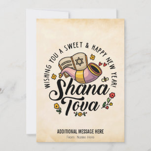 Shana Tova, Rosh Hashanah, jüdisches Neujahr Feiertagskarte