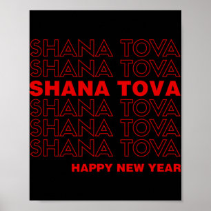 Shana Tova Rosh Hashanah Jüdisches Neujahrs-Meme T Poster
