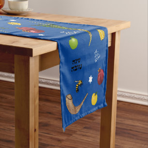 Shanah Tovah Holiday Table Runner Kurzer Tischläufer