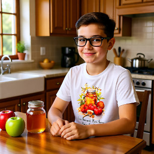 🐝 Shanah Tovah mit benutzerdefiniertem Text Sweet Tri-Blend Shirt