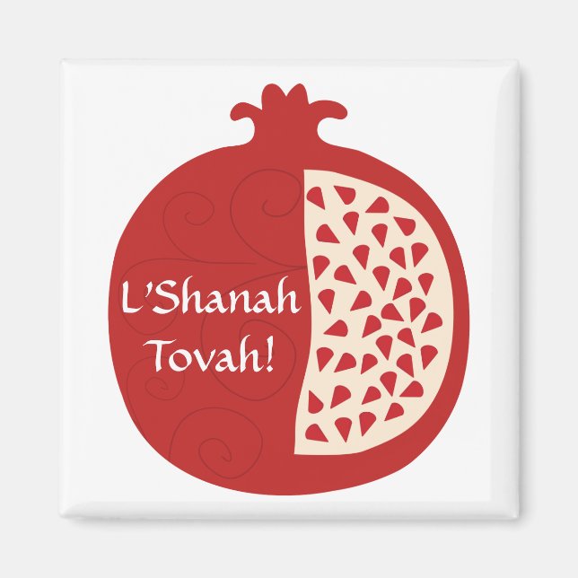 Shanah Tovah Rosh Hashanah Judenneues Jahr Magnet (Vorne)