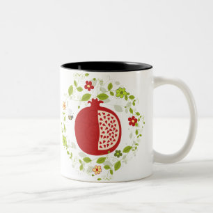 Shanah Tovah Rosh Hashanah jüdisches neues Jahr Zweifarbige Tasse