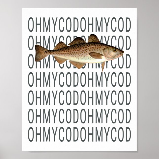 Shane Awesome - Oh My Cod Fisch  Poster (Vorne)