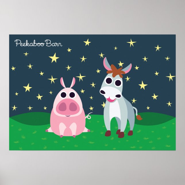 Shane & Leary in der Nacht Poster (Vorne)