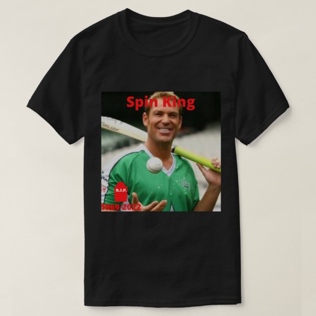 Shane Warne Cricket Player - Spin King Active T-Shirt (Design vorne)