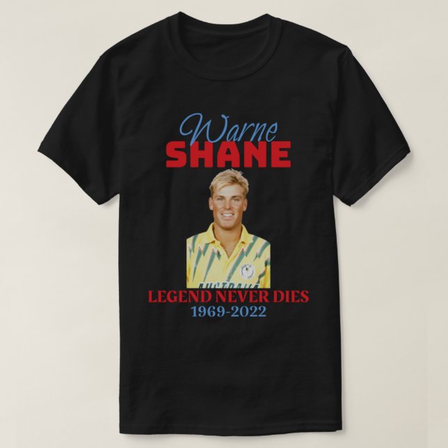 Shane Warne - Warne Shane 1969 2022 T-Shirt (Design vorne)
