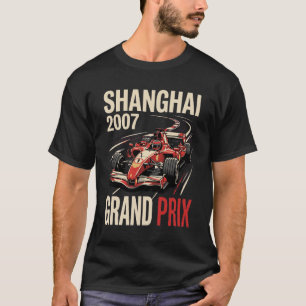 Shanghai 2007 Vintage Grand Prix Rennposter T-Shirt