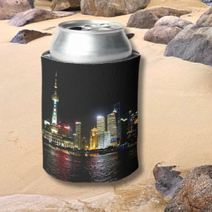 Shanghai bei Nacht Can Cooler Dosenkühler