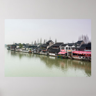 Shanghai, China, 30.03.2017, Historischer Bui aus  Poster