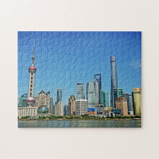 Shanghai, China - Ansicht von der Promenade Puzzle (Horizontal)
