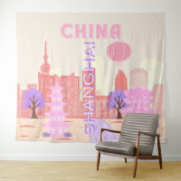 Shanghai China Pastell Reise Kunst