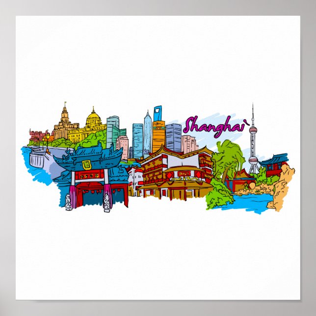 Shanghai - China.png Poster (Vorne)