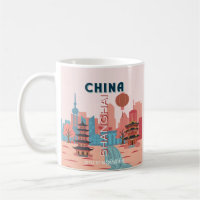 Shanghai China Reise Retro Vintage Poster