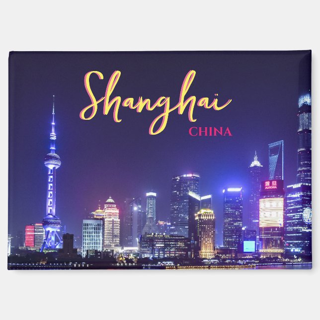 Shanghai China Reise Souvenir Magnet (Vorderseite)