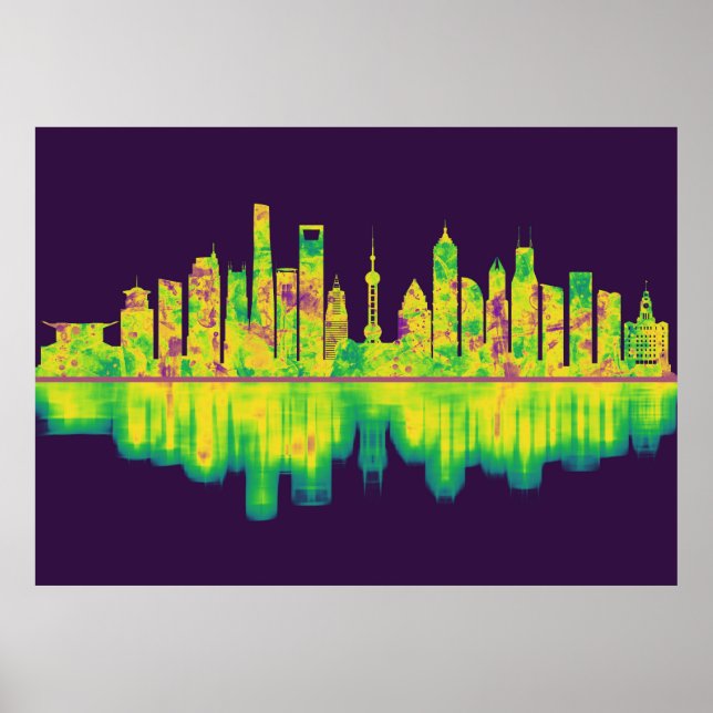 Shanghai China Skyline Poster (Vorne)