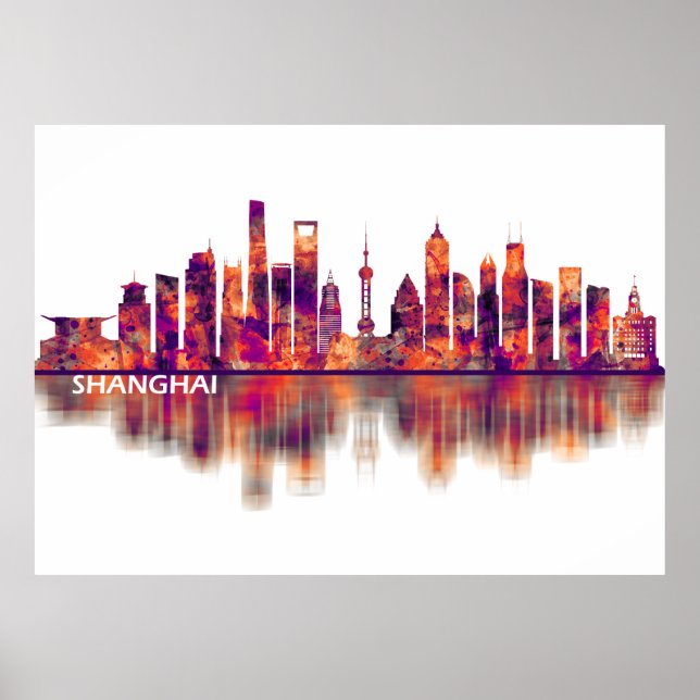 Shanghai China Skyline Poster (Vorne)