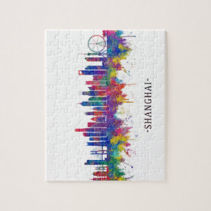 Shanghai China Skyline Puzzle